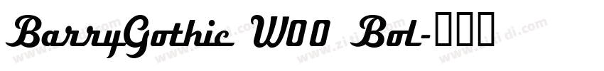BarryGothic W00 Bol字体转换